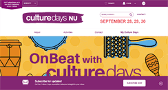 Desktop Screenshot of nu.culturedays.ca