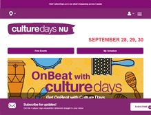 Tablet Screenshot of nu.culturedays.ca