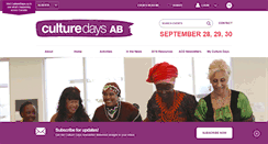 Desktop Screenshot of ab.culturedays.ca