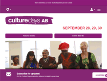 Tablet Screenshot of ab.culturedays.ca
