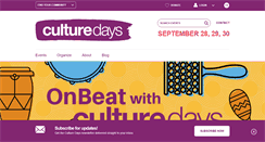 Desktop Screenshot of culturedays.ca