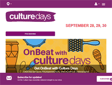 Tablet Screenshot of culturedays.ca